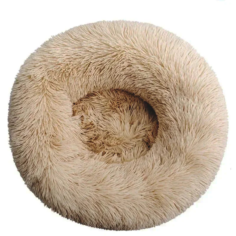 Donut-Shaped Plush Pet Bed