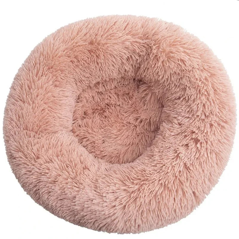 Donut-Shaped Plush Pet Bed