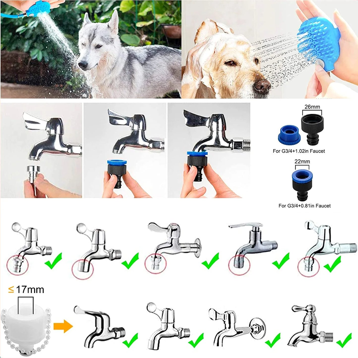 Pet Scrub & Spray Glove