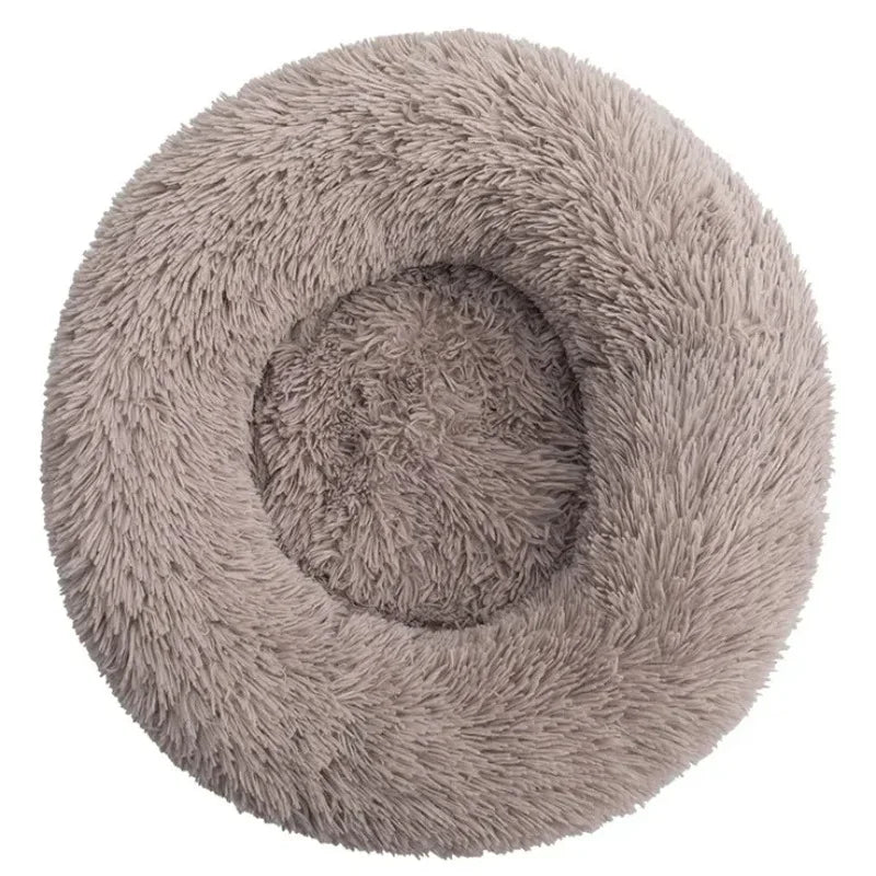 Donut-Shaped Plush Pet Bed