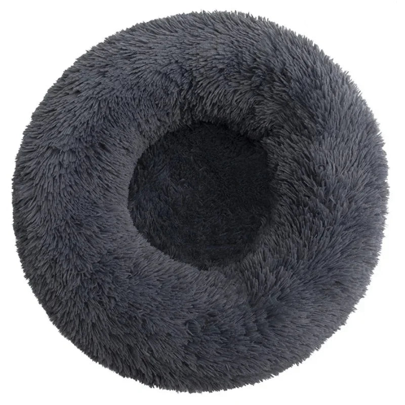 Donut-Shaped Plush Pet Bed